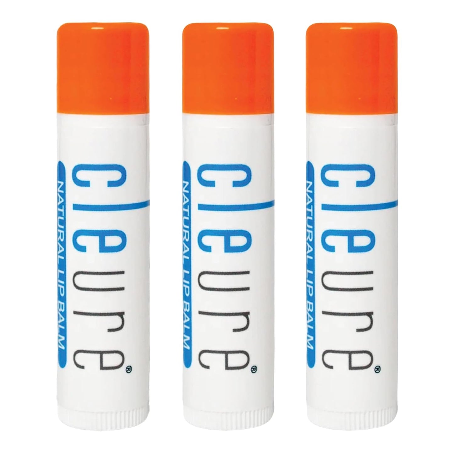 Cleure Organic Lip Balm - All-Natural, Paraben-Free & Hydrating SPF Lip Butter | 0.15 oz, 3 Pack