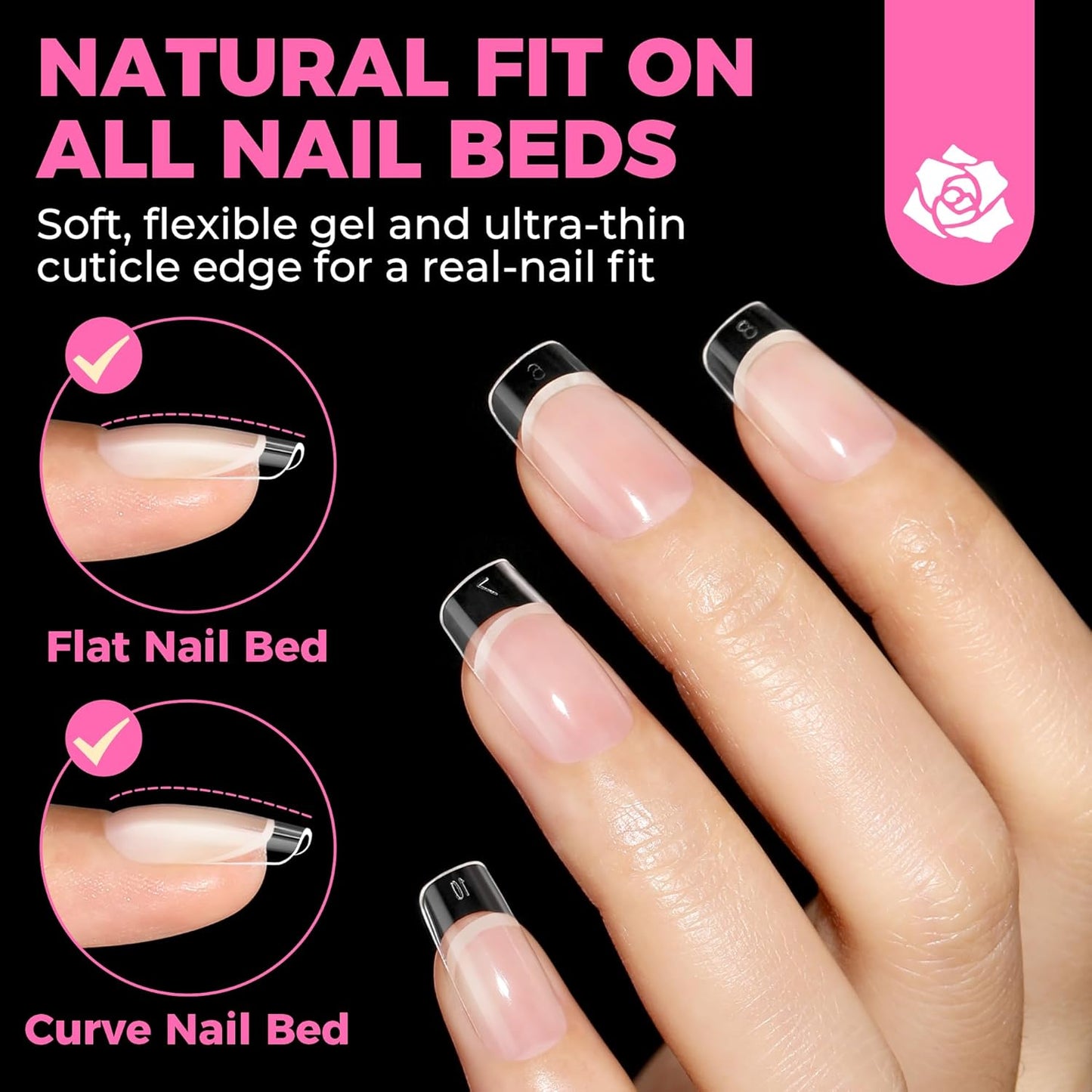 UNA GELLA Gel Nail Glue, Solid Nails Gl ue Gel 40g Lamp Curing Needed Soak Off G LUE Strong Nail G LUE G el for Acrylic Fake Nails Tips Extension Press On Nails for Gelly Tips