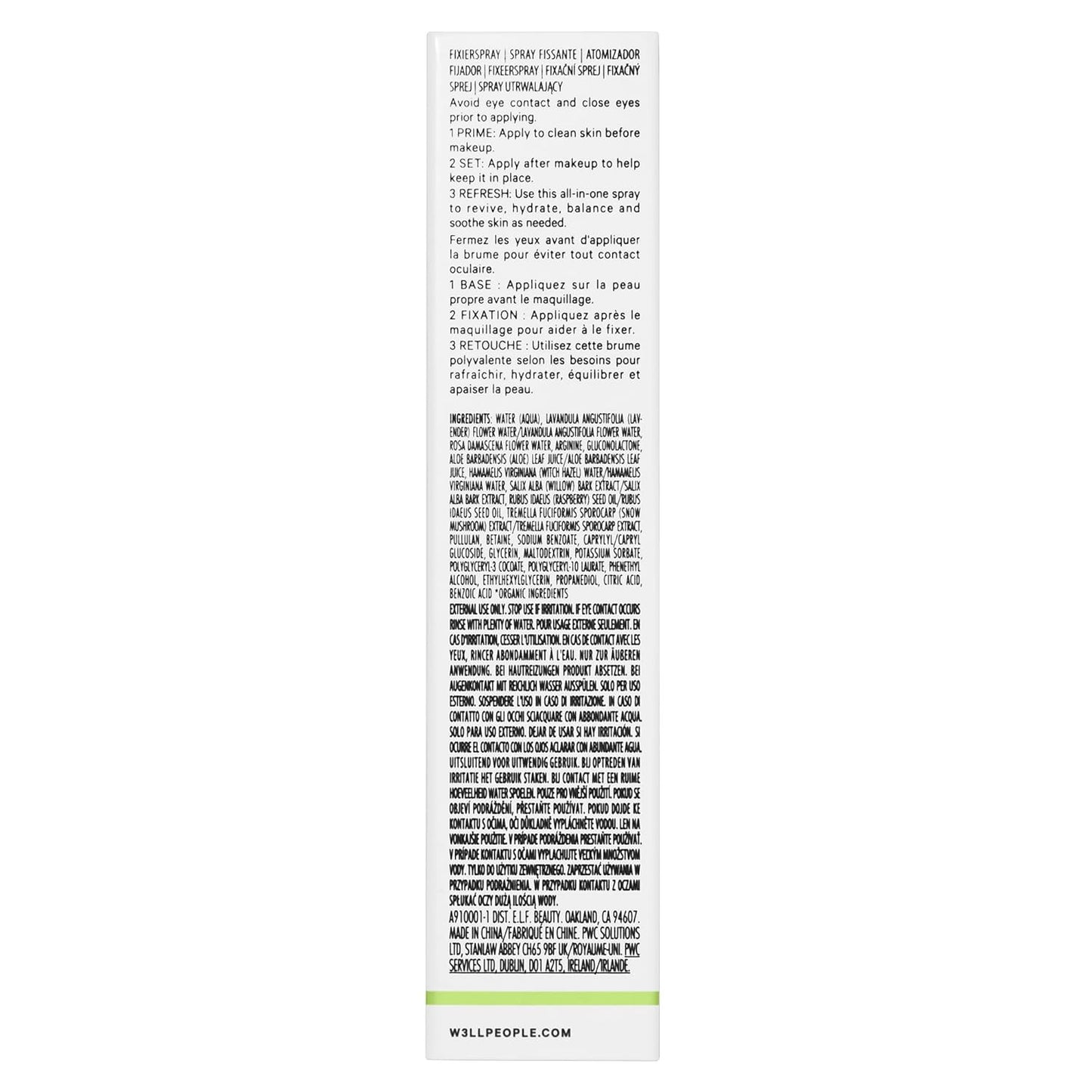 Well People Dew Your Makeup Mist - 3-in-1 Setting Spray for Priming, Setting & Revitalizing Skin - Vegan & Cruelty-Free