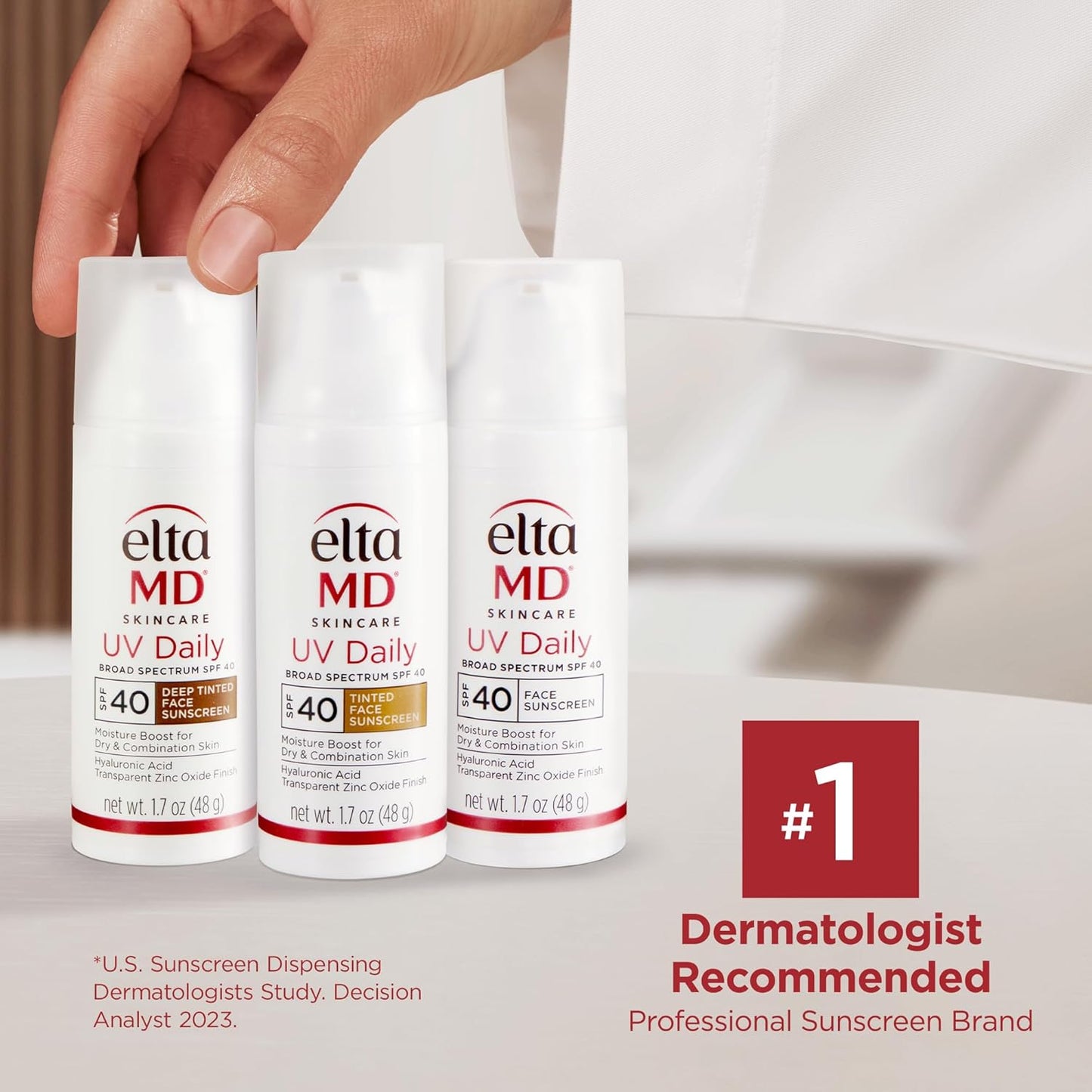 EltaMD UV Daily Face Sunscreen Moisturizer with Zinc Oxide, Daily Face Moisturizer with SPF, Great for Dry, Combination, and Normal Skin