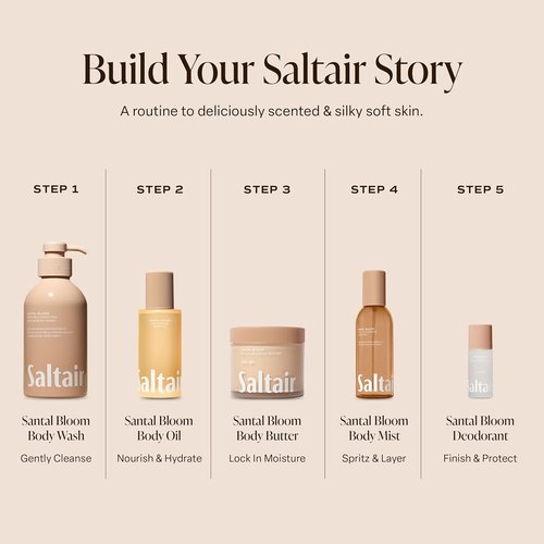 Saltair Body Oil - Silky Moisturizer for Hydrating Dry Skin | Non-Greasy, Well-Absorbing Formula - Coral Coast, 4oz