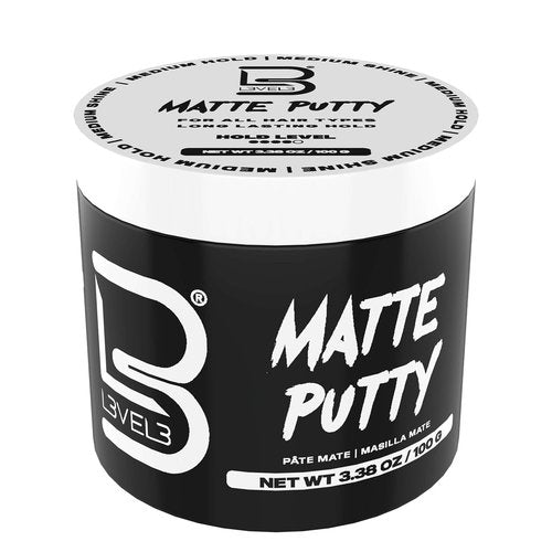 L3 Level 3 Matte Putty - Hair Texturizing Grooming Product for Men & Women - 3.5 Ounce Pack