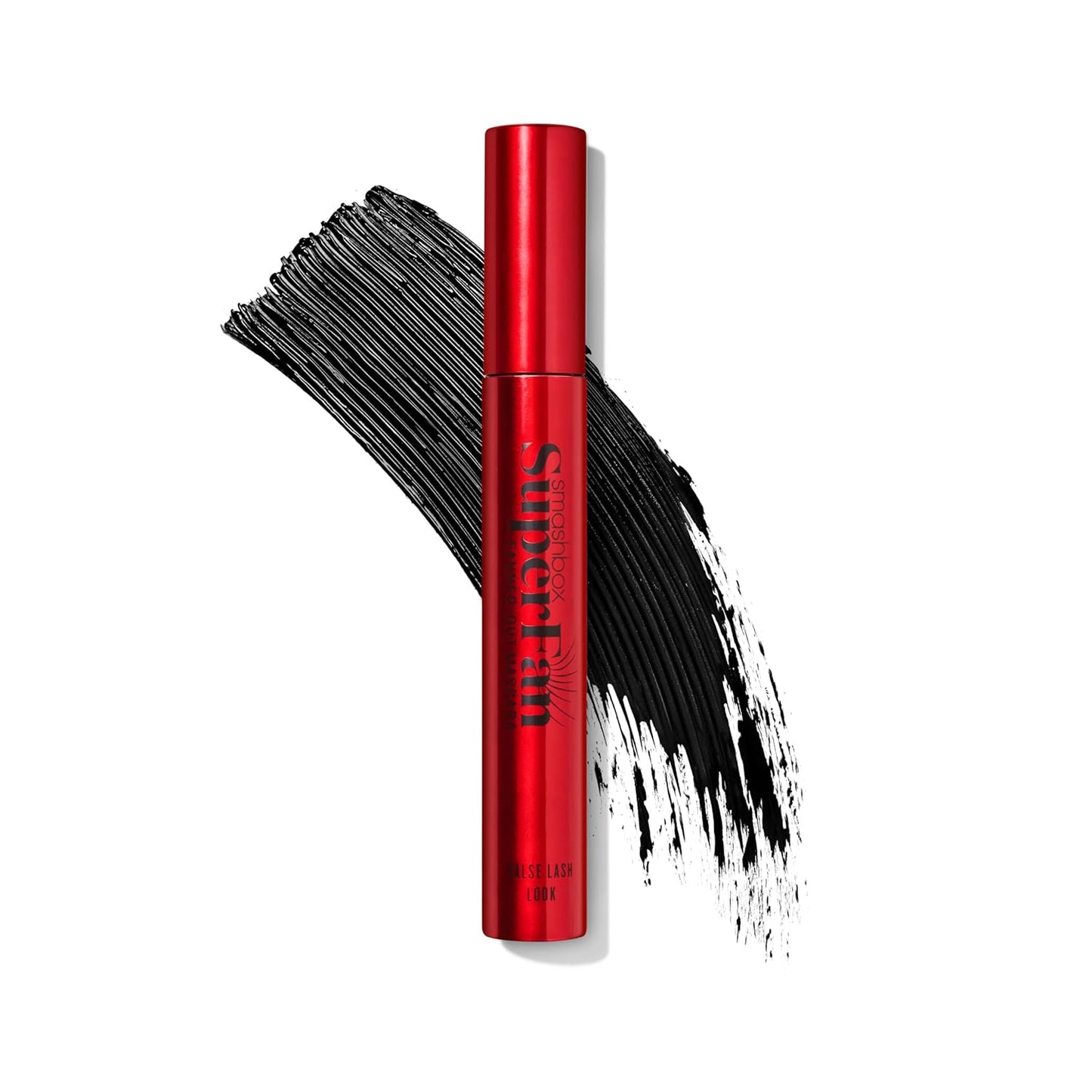 Smashbox Super Fan Lash Lengthening Mascara - Fanned-Out Volume & Length, Long-Wearing, 0.34 Fl Oz, Black