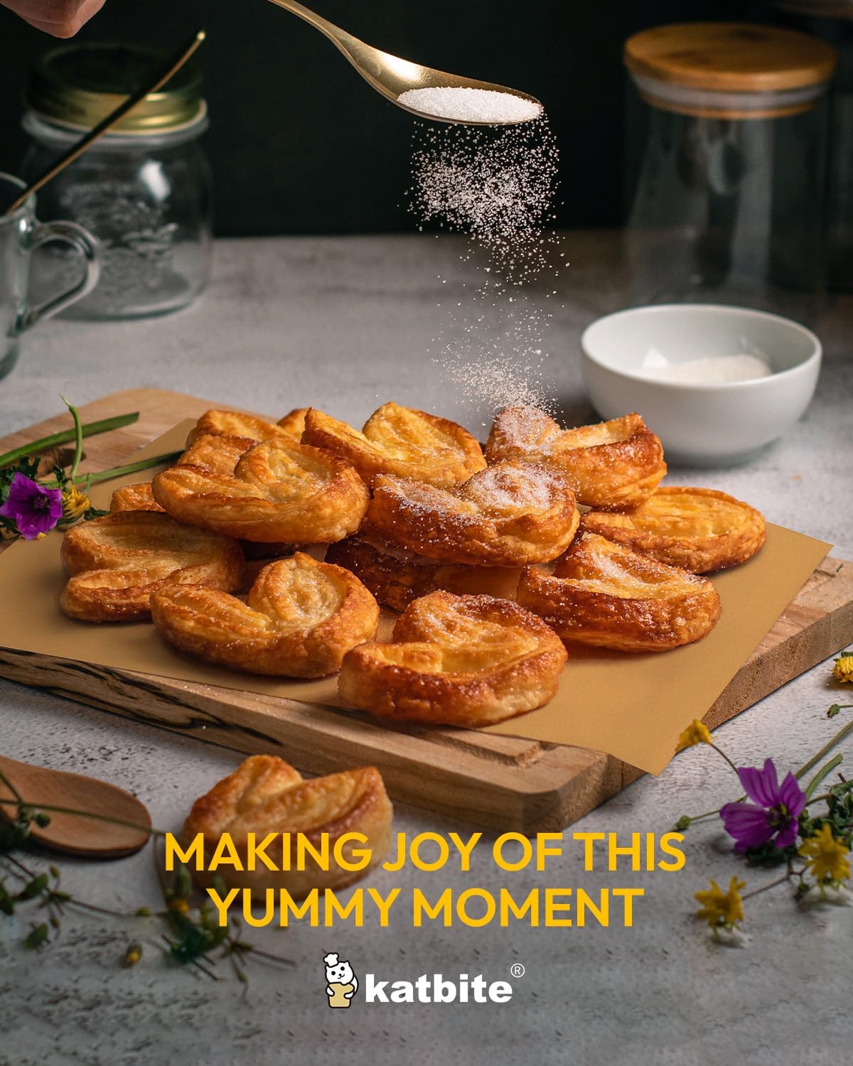 Katbite 265Pcs 10x15 inches Parchment Paper Sheets, Heavy Duty Unbleached Baking Paper, Pre-cut and Oil Proof Perfect for Steaming Cooking Bread Cake & Wrapping Foods[Advanced Series]