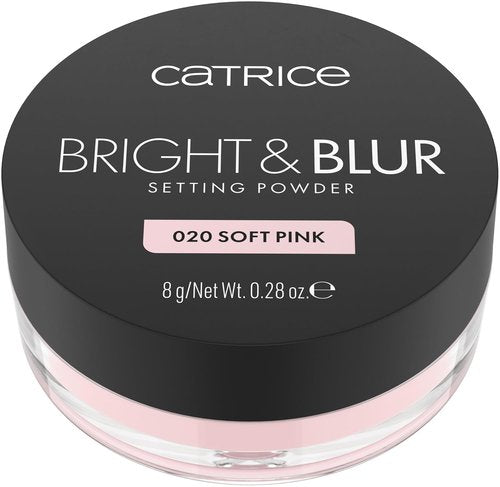 Catrice Bright & Blur Loose Setting Powder - Fragrance-Free, Lightweight, Instant-Blurring Finish | Vegan (020 | Soft Pink)