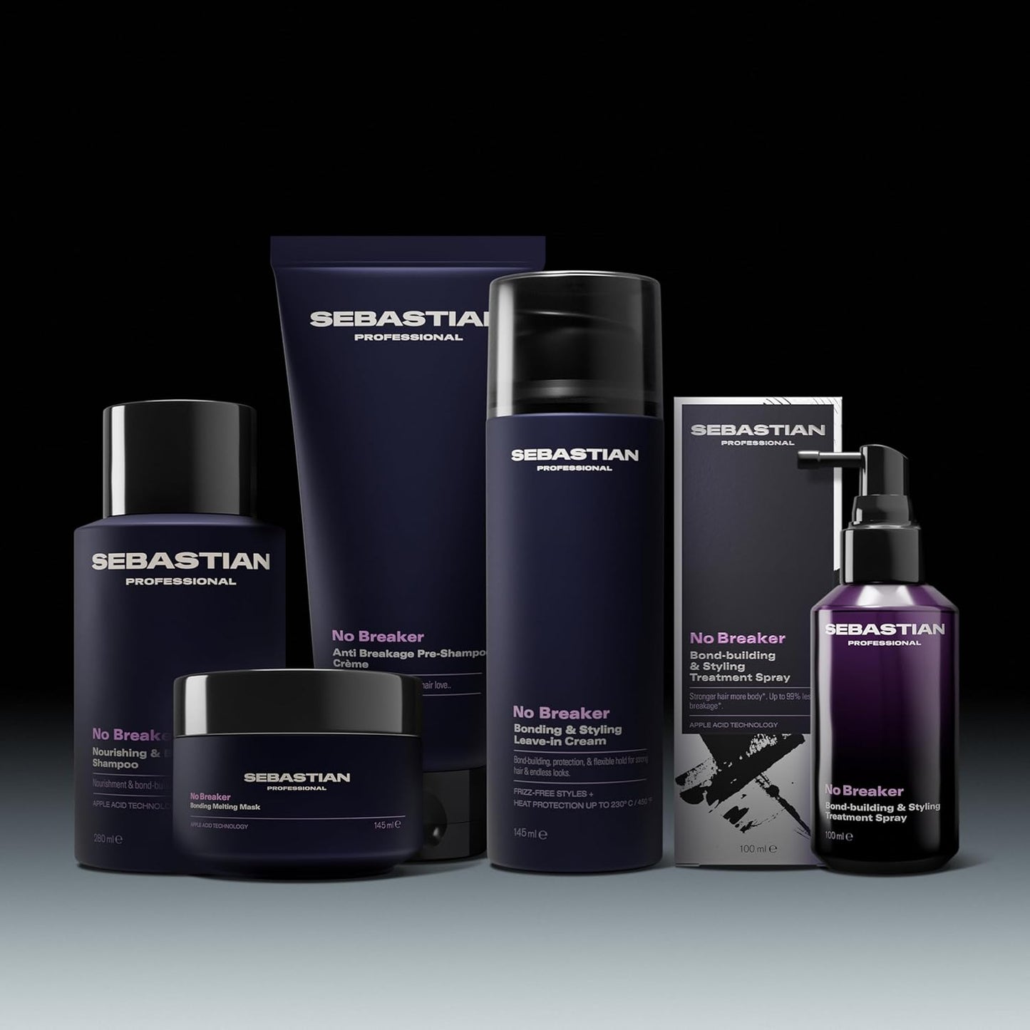 Sebastian Professional No Breaker Leave-In Cream - Intense Hair Conditioning & Heat Protection | 4.9 fl oz