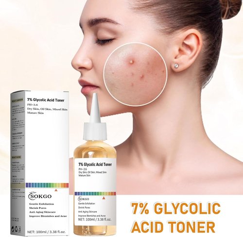 **Regine Switzerland 7% Glycolic Acid Exfoliating Toner - Pore Minimizing & Hydrating Formula**