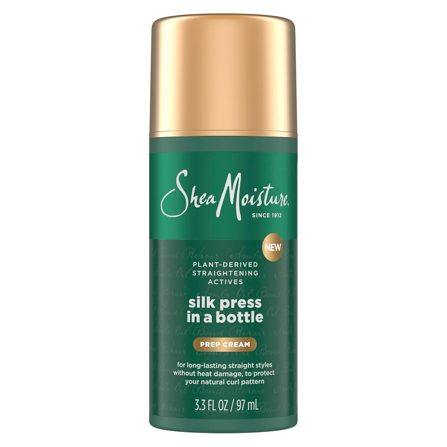 SheaMoisture Silk Press Prep Cream - Heat Protection with Alma Oil & Hydroplex Technology | 3.3 fl oz