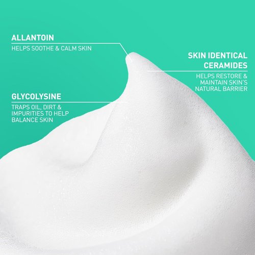 CeraVe Foaming Facial Cleanser - Balancing Air Foam for Combination Skin | 8oz, Fragrance-Free & Hydrating