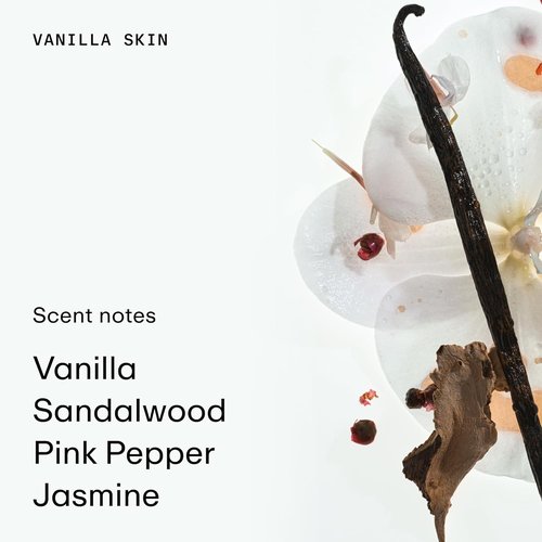 PHLUR Vanilla Skin Perfume - Unisex Warm Vanilla Eau de Parfum, 100 mL with Pink Pepper & Cashmere Wood