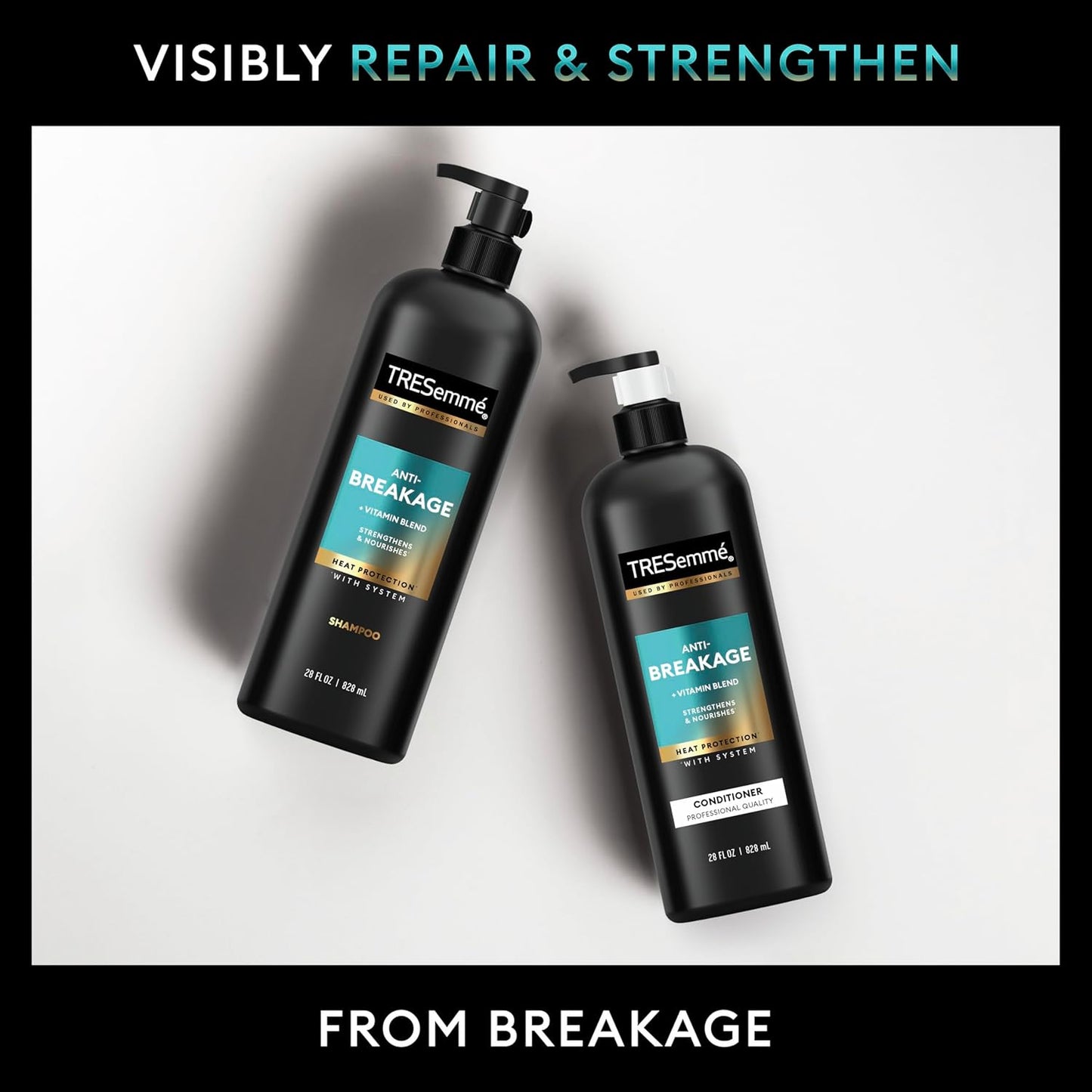 TRESemmé Strengthening Shampoo - Nourishing Anti-Breakage Formula for Damaged Hair | 28 Fl Oz
