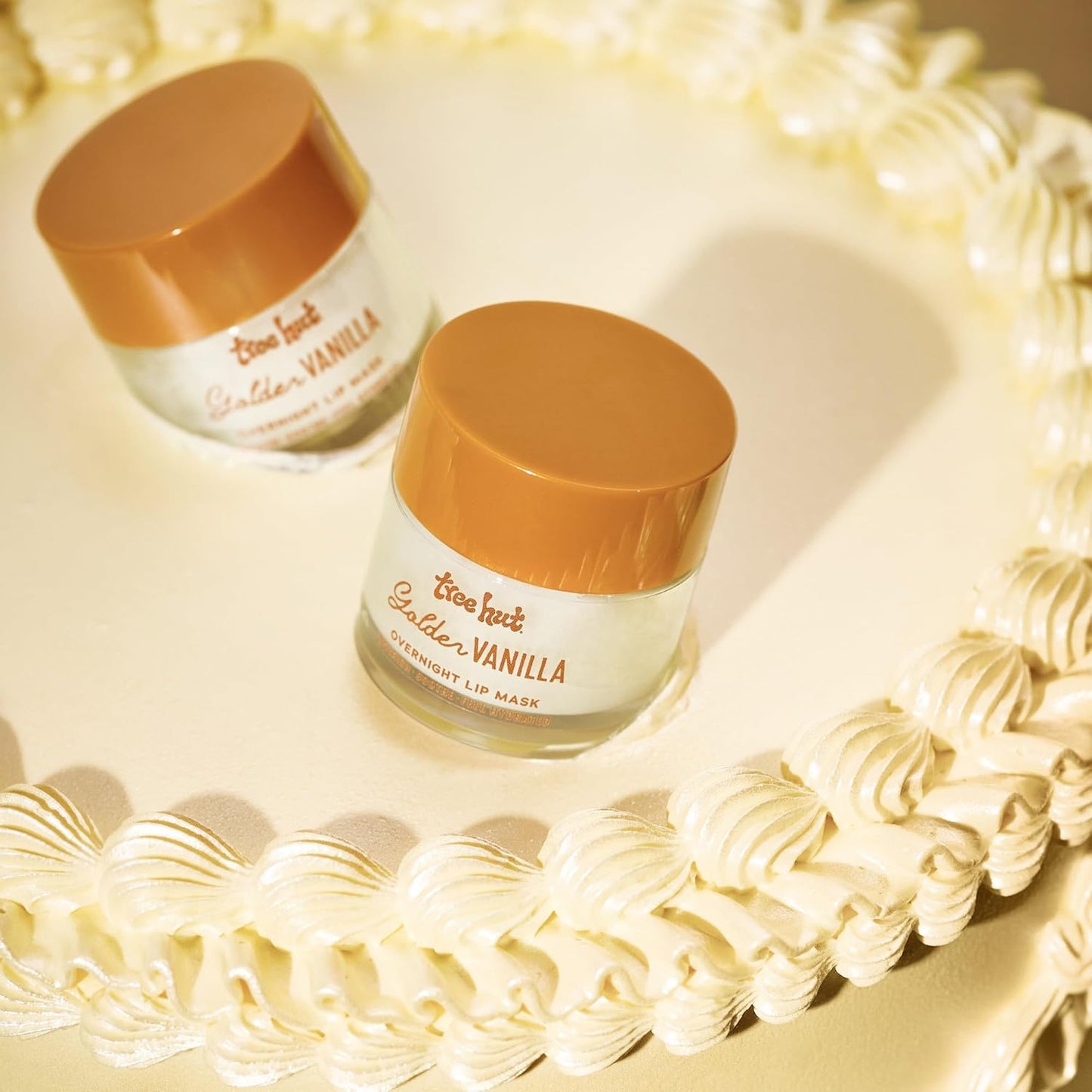 Tree Hut Golden Vanilla Lip Mask - Hydrating Overnight Treatment with Shea Butter & Vitamin E | 0.6 oz