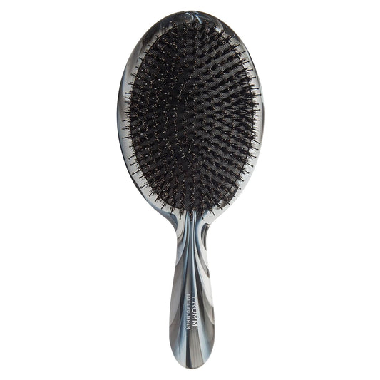 Fromm Professional Elite Polisher Brush - Ceramic & Ionic for Luxurious Shine | Gentle Detangler for Medium to Thick Curly Hair