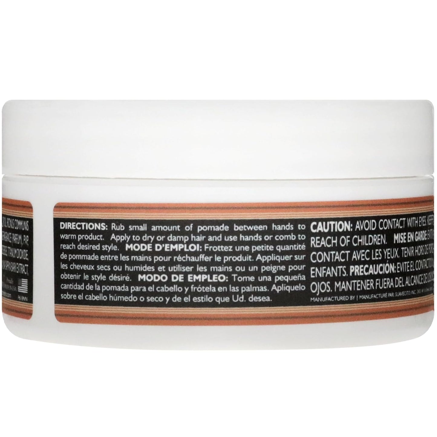 Suavecito Pomade Firme Clay for Men - Strong Hold & Low Shine Matte Finish - 2.3 oz Professional Hair Styling Clay