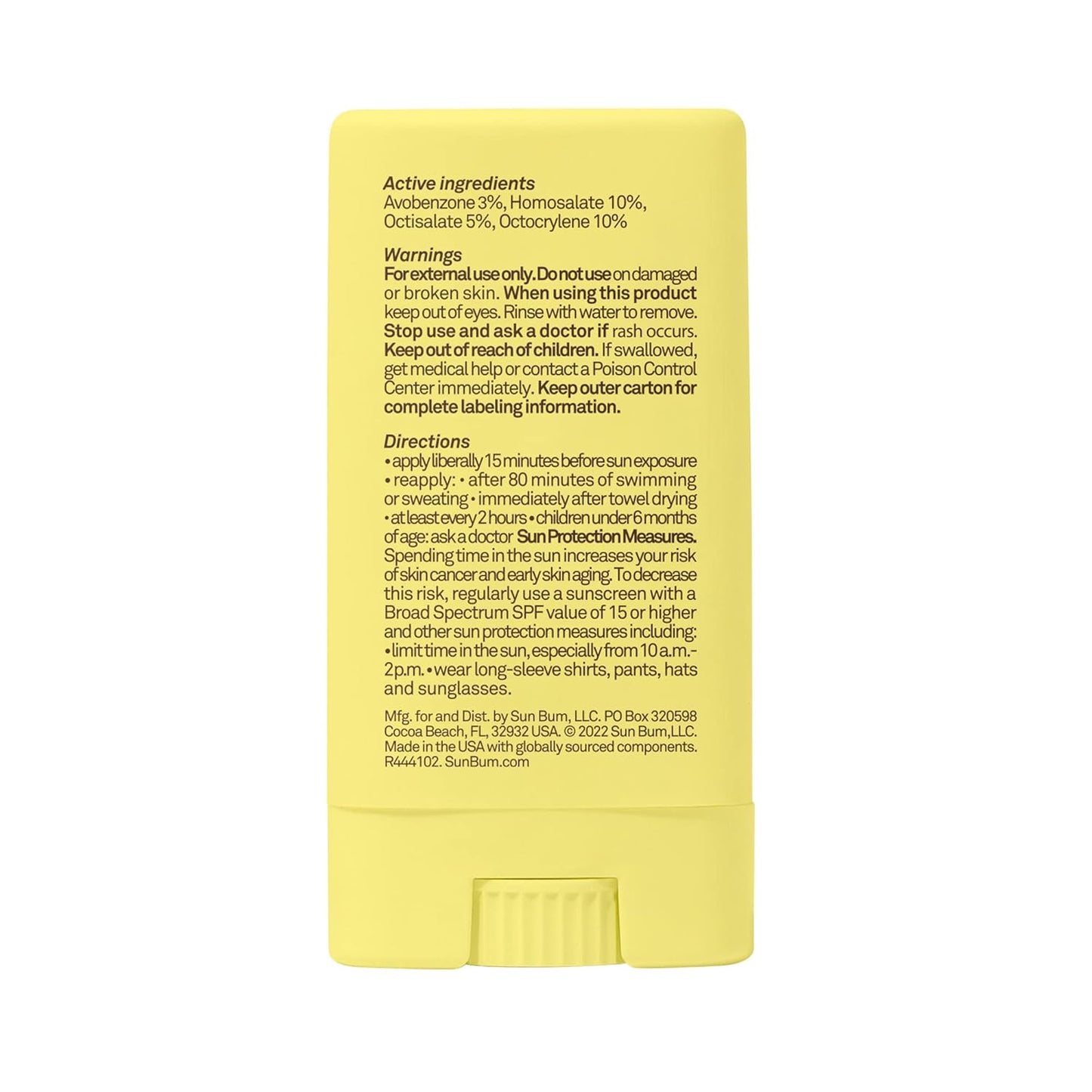 Sun Bum Kids SPF 50 Clear Face Stick Sunscreen - Broad Spectrum Protection with Vitamin E - Travel Size 0.53 oz