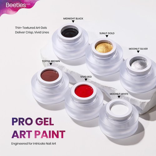 Beetles PRO Gel Polish Set – Urban Solitude Collection, 18 Colors 15ml Full Size Salon Nails Kit with Base Coat, Glossy & Matte Top Coats, 6 Painting Gel For Nails & Tools, UV Nail Lamp Cure Needed