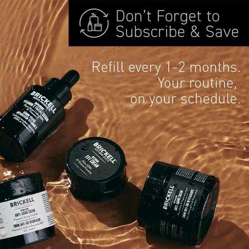 Brickell Men's Retinol Face Moisturizer - Natural Anti-Wrinkle Night Cream with Hyaluronic Acid | 2 Ounce