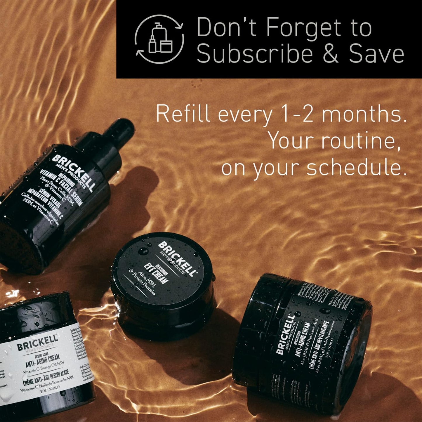Brickell Men's Retinol Face Moisturizer Cream - Natural Anti-Wrinkle Night Cream with Hyaluronic Acid | 2 Ounce