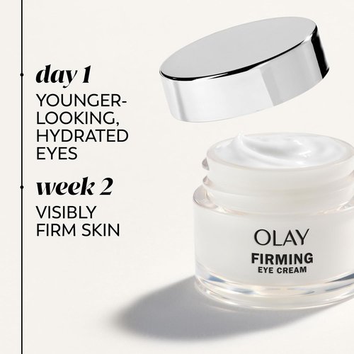 Olay Firming Eye Cream - Fragrance-Free Collagen Peptide for Firm Skin, 0.5 Fl Oz