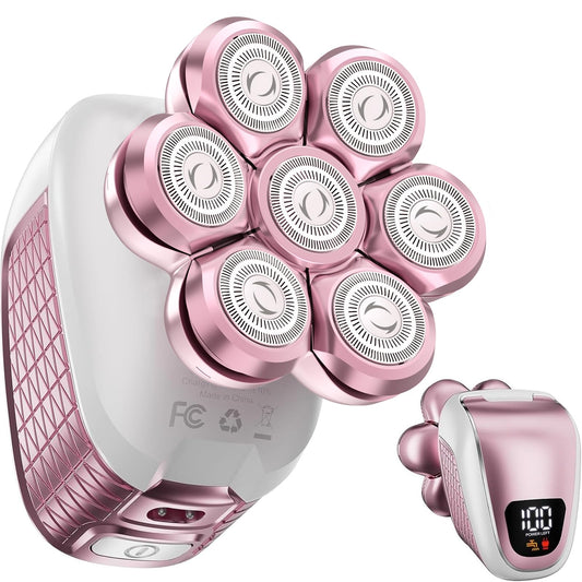 Electric Razors for Women, 5 in 1 Cordless Electric Painless Leg Shaver for Women, Hair Remover for Legs Bikini Face Lips Hairs Sensitive Skin
