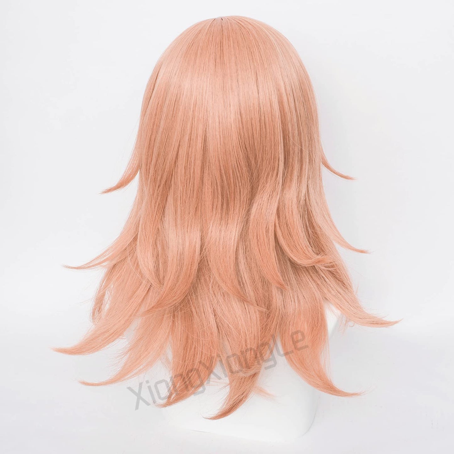 Angel Devil Anime Wig Cosplay Chainsaw Man Orange Long Curly Heat Resistant Fiber Synthetic Women's Costume Hair with Cap Wig for Party Halloween(Angel Devil)