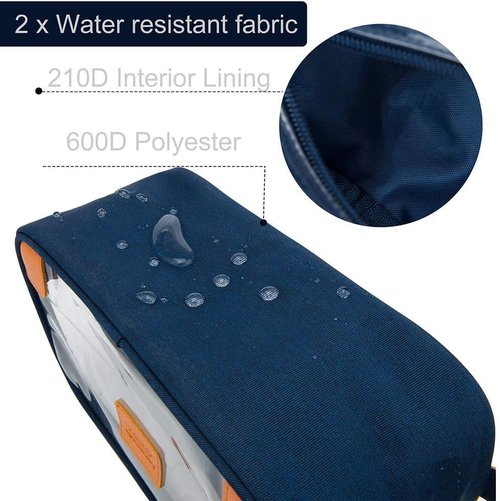 Lermende Toiletry Bag - Clear Dopp Kit for Men | Travel Organizer with Hand Strap