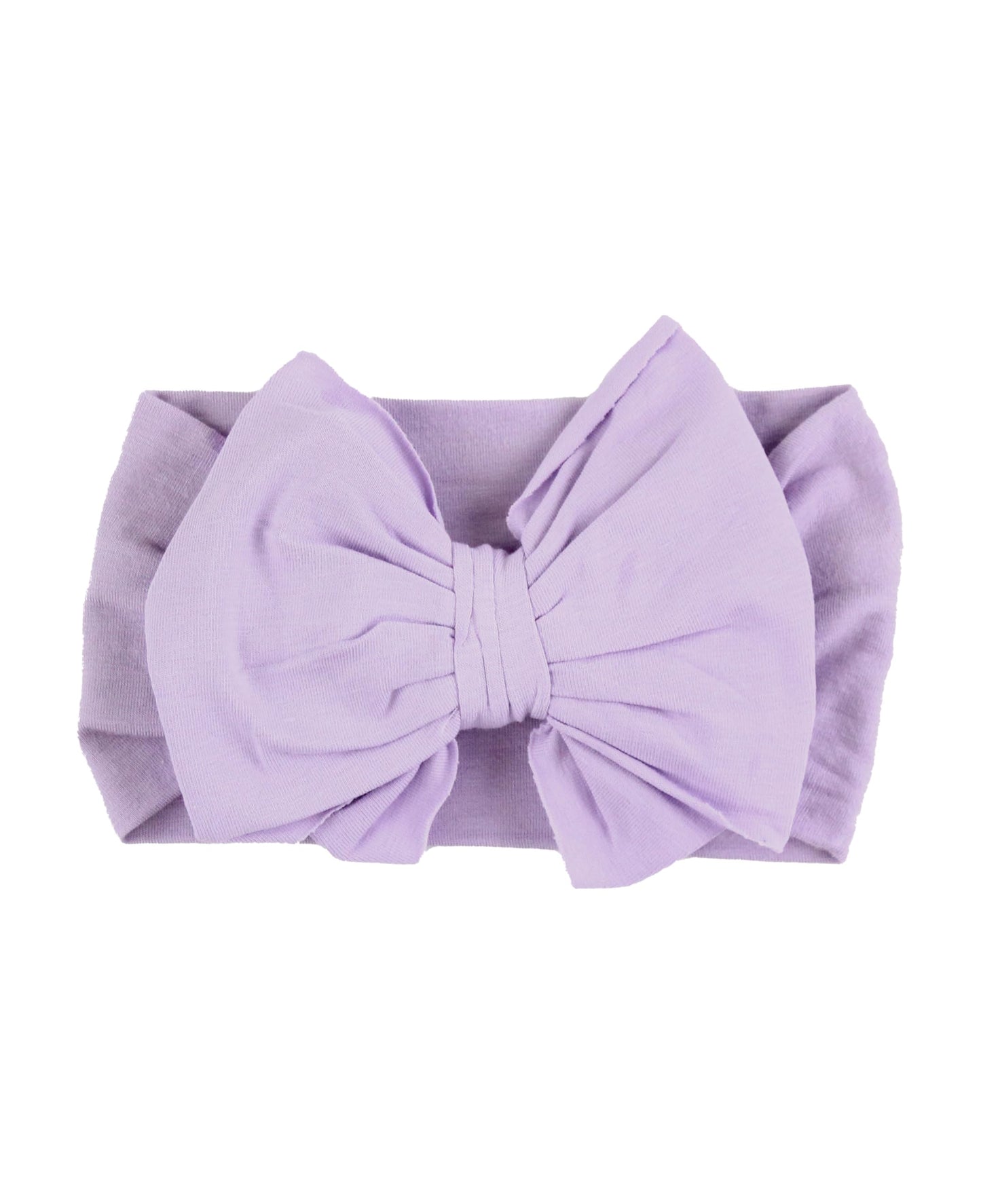 RuffleButts Lavender Big Bow Headband - One Size