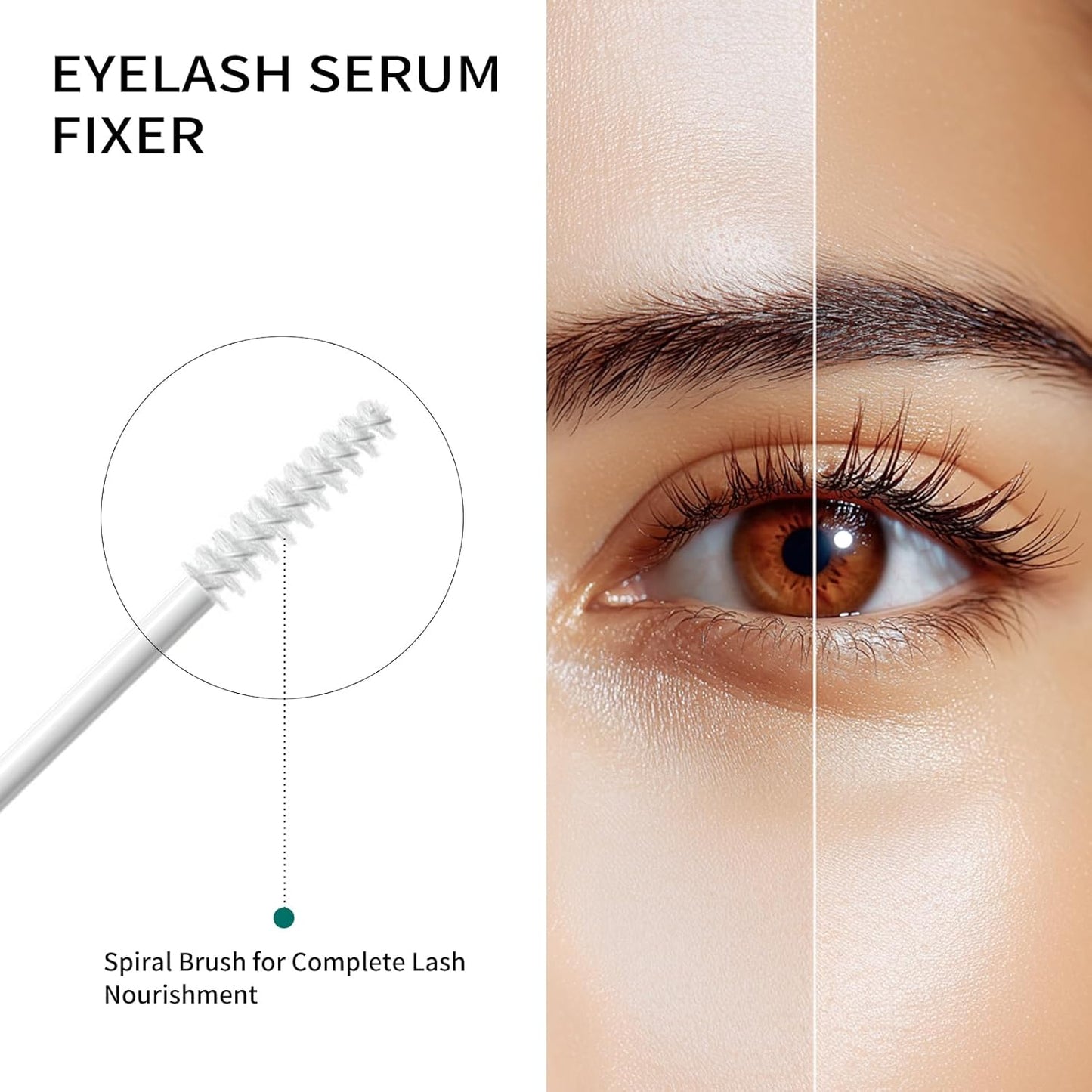 Skiennix Lash Conditioner & Serum - 3-in-1 Primer, Clear Mascara - Strengthens & Styles - Vitamin-Enriched - 5ml