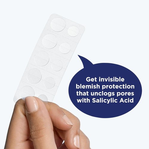PanOxyl Invisible Blemish Patches - Dermatologist-Recommended Salicylic Acid Formula | 40ct (20 Large, 20 Small)