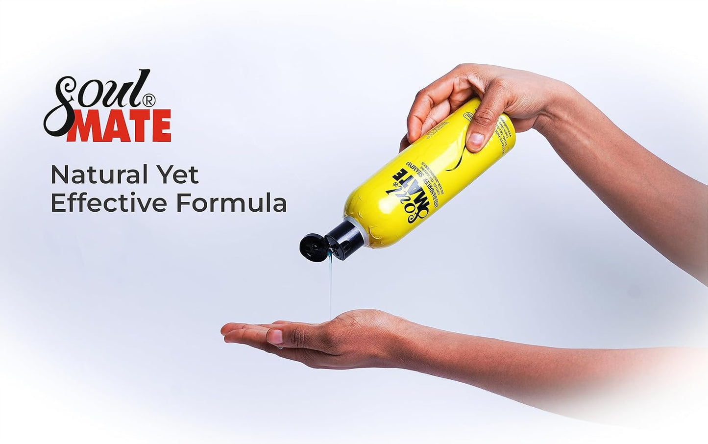 SOUL MATE Anti-Dandruff Shampoo - Sericin Formula for Itchy Scalp Relief | 15.2oz Residue-Free Treatment