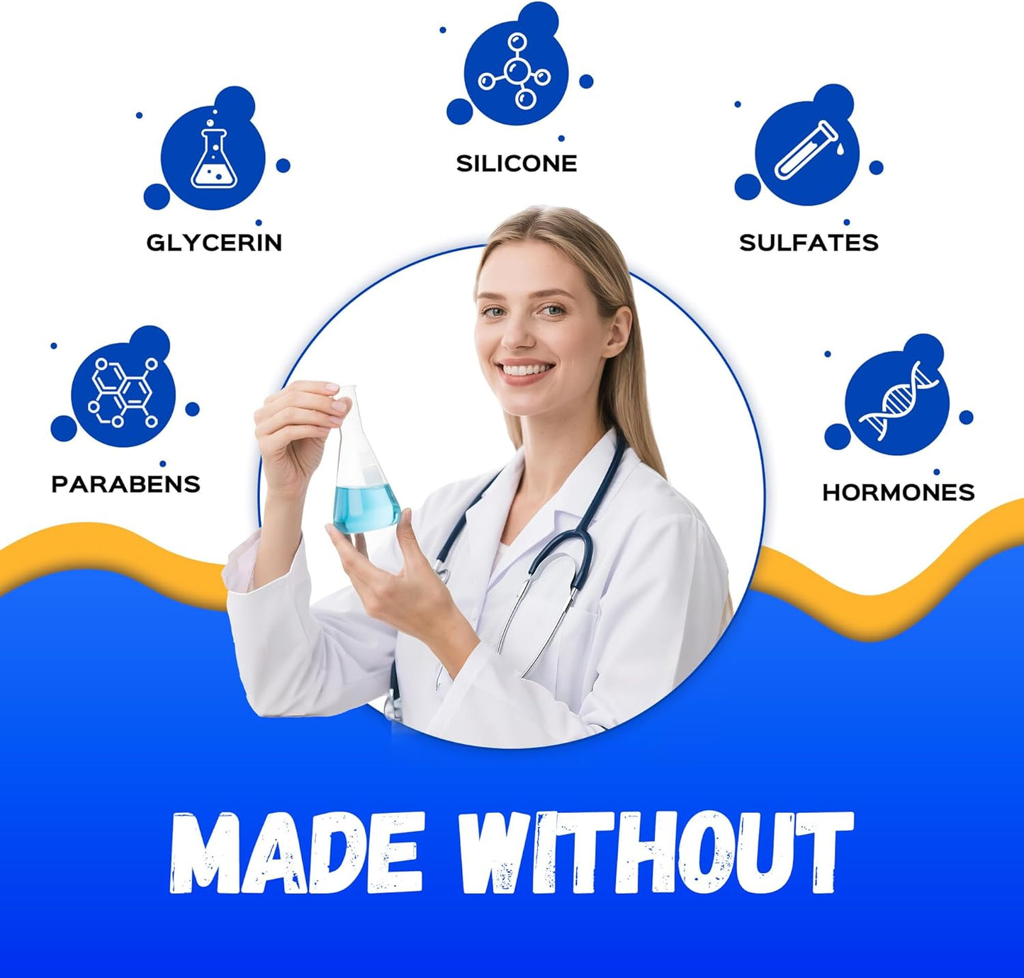 Water Based Lube by [Brand Name] - Flavorless, Non-Sticky Personal Lubricant | 8 Fl Oz for Men, Women & Couples