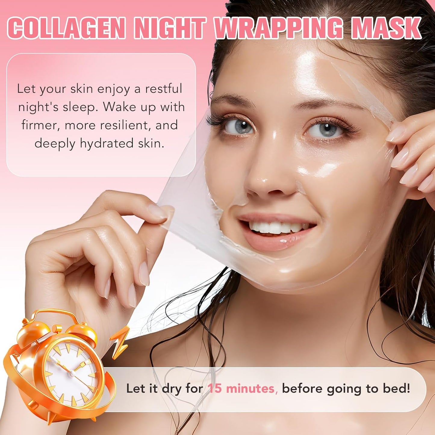 Skiennix Collagen Night Mask - Hydrating & Tightening Facial Treatment for Elasticity | 50ml