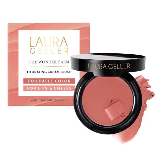 Laura Geller New York Wonder Balm Cream Blush - Hydrating, Weightless Color & Glow for Mature Skin - Vegan Squalane, 02 Pinch-Me Pink