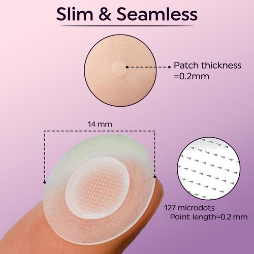 Care Me Microdart Dark Spot Patch - 127 Micropoints for Fading Acne Marks & Dark Spots | 1 Pack of 9 Patches