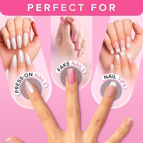 NYK1 NailBond - Super Strong Nail Glue for Press On Nails & Acrylics - Long Lasting, 8ml, Mess-Free Application