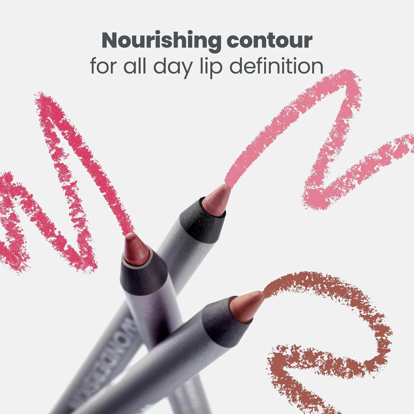 Wonderskin Lipliner Pencil - Long-Lasting, Waterproof Nude Lip Liner | 360 Contour Blush Shade