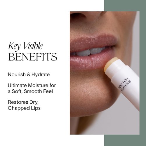 Doctor Rogers Lip Balm - Hydrating & Softening Moisturizer for Very Dry Lips | Natural & Hypoallergenic, 0.15 Ounce (Pack of 3)