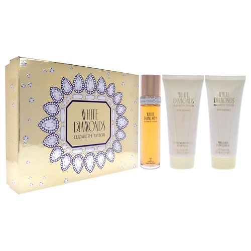 Elizabeth Taylor White Diamonds Perfume Gift Set - 3 Count Elegant Fragrance Collection