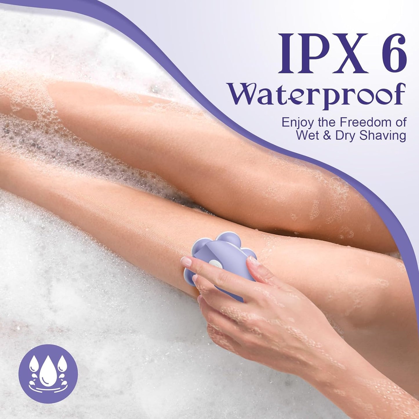 Skiennix Electric Razor for Women - 7D Fast & Painless Full-Body Shaver for Silky Skin | Waterproof & Travel-Friendly