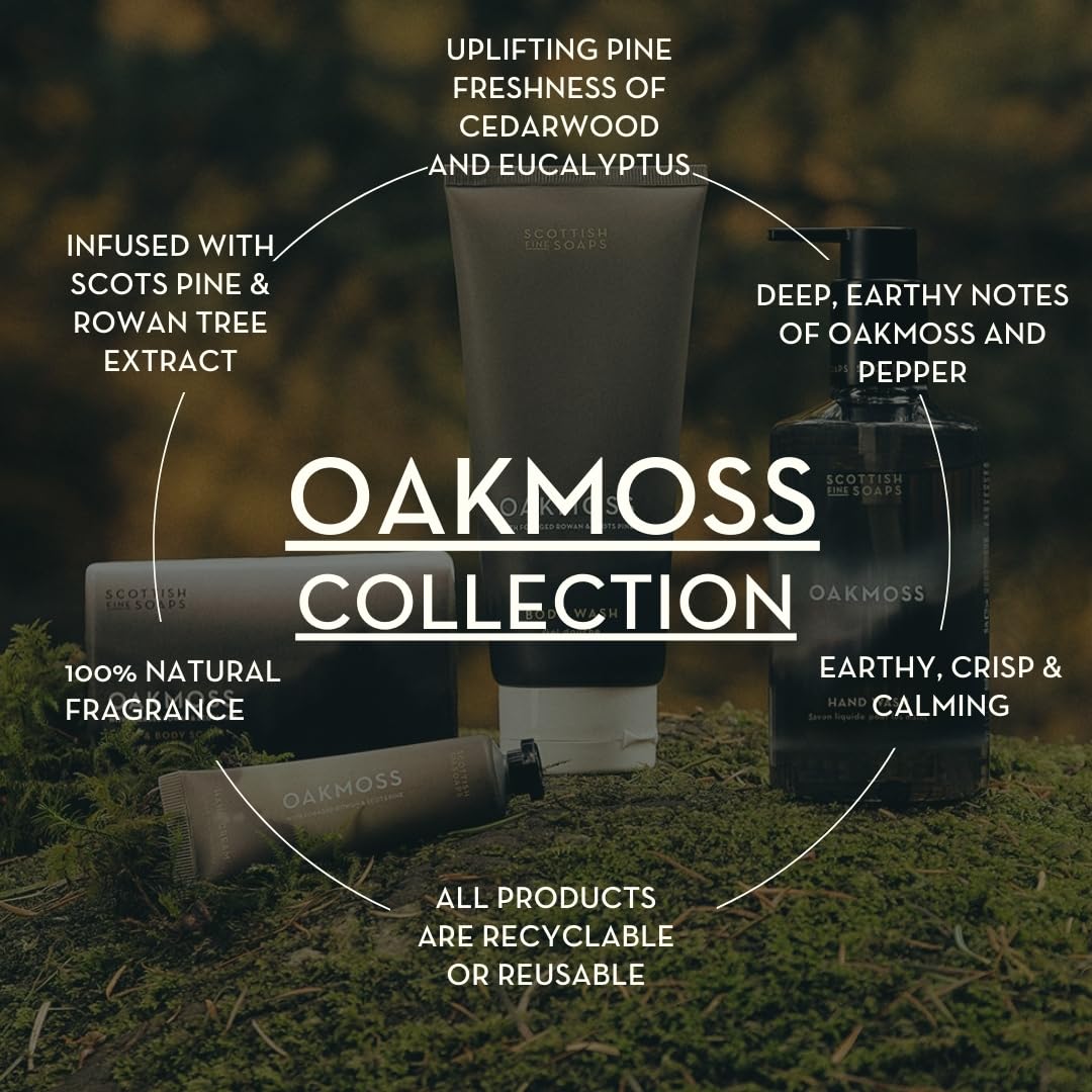 Scottish Fine Soaps Oakmoss Hand & Body Lotion - Nourishing Moisturizer | 300ml Size