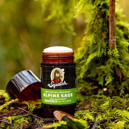 Dr. Squatch Natural Deodorant for Men – Odor-Squatching Men's Deodorant Aluminum Free - Alpine Sage 2.65 oz (1 Pack)