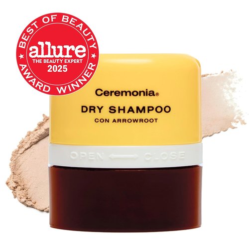 Ceremonia Dry Shampoo - Non-Aerosol Oil-Absorbing Powder with Arrowroot & Aloe Vera | 0.35 Oz