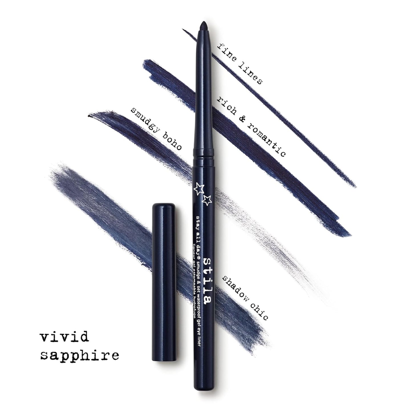 Stila Stay All Day® Waterproof Gel Eyeliner - Long-Wear Smudge-Proof Pencil for Tightlining & Smoky Eyes | 12-Hour Fade-Resistant Formula