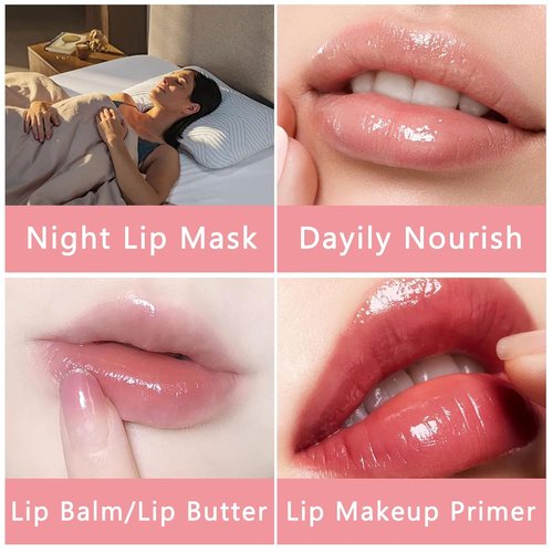 O'CHEAL Lip Gloss - Hydrating Tinted Lip Balm with Plumping Effect | Lightweight, Non-Sticky, Vegan (Pink)