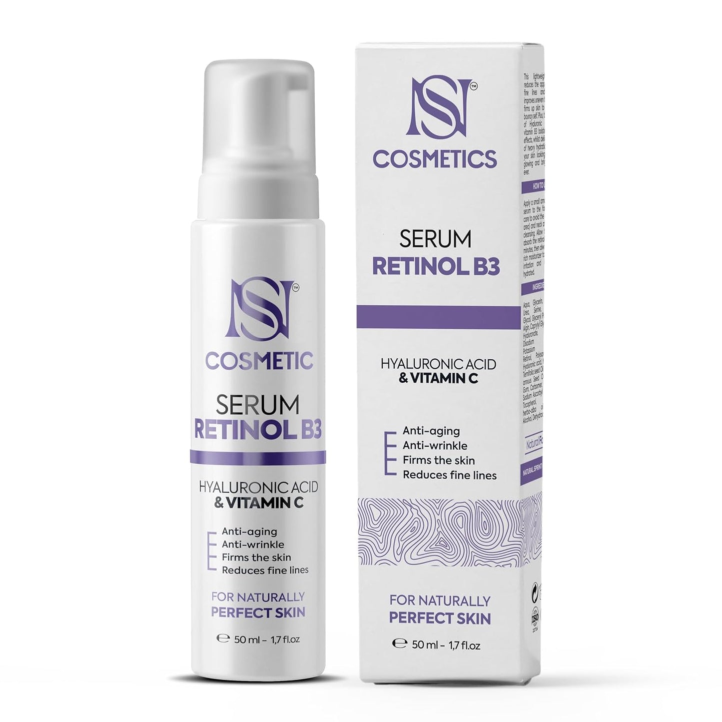 Skiennix Anti-Aging Face Serum - Retinol, Vitamin C & Hyaluronic Acid for Deep Hydration | 50 ml