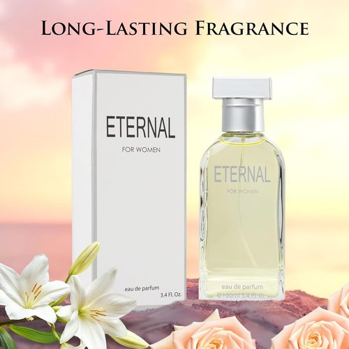Eternal Eau De Parfum for Women - Refreshing Citrus Floral & Musk Fragrance | 3.4 Oz Bottle, Perfect Gift