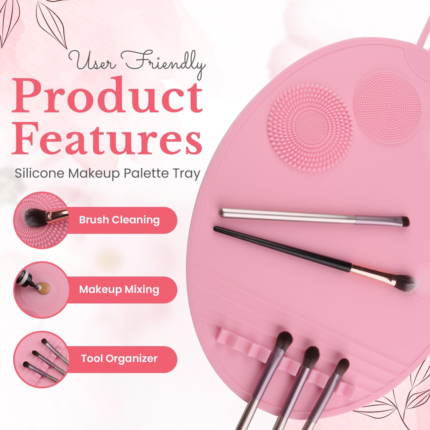 Makeup mat for vanity, vanity accessories,Vanity Mat, cover top protector, accessories women, microfabric cleaning cloth (Flamingo Pink)