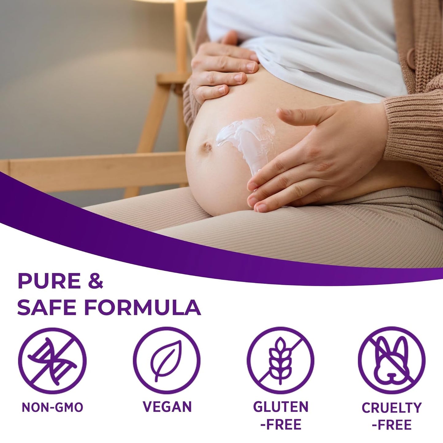 Skiennix Stretch Mark Cream - Nourishing Maternity Formula for Prevention & Elasticity | 4 oz (120g) - 2 Pack