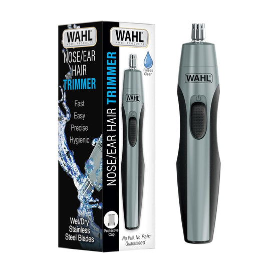 Wahl Precision Ear and Nose Hair Trimmer - Battery Operated, Hygienic Design, Rinseable Blade | Travel-Friendly Model 3026462