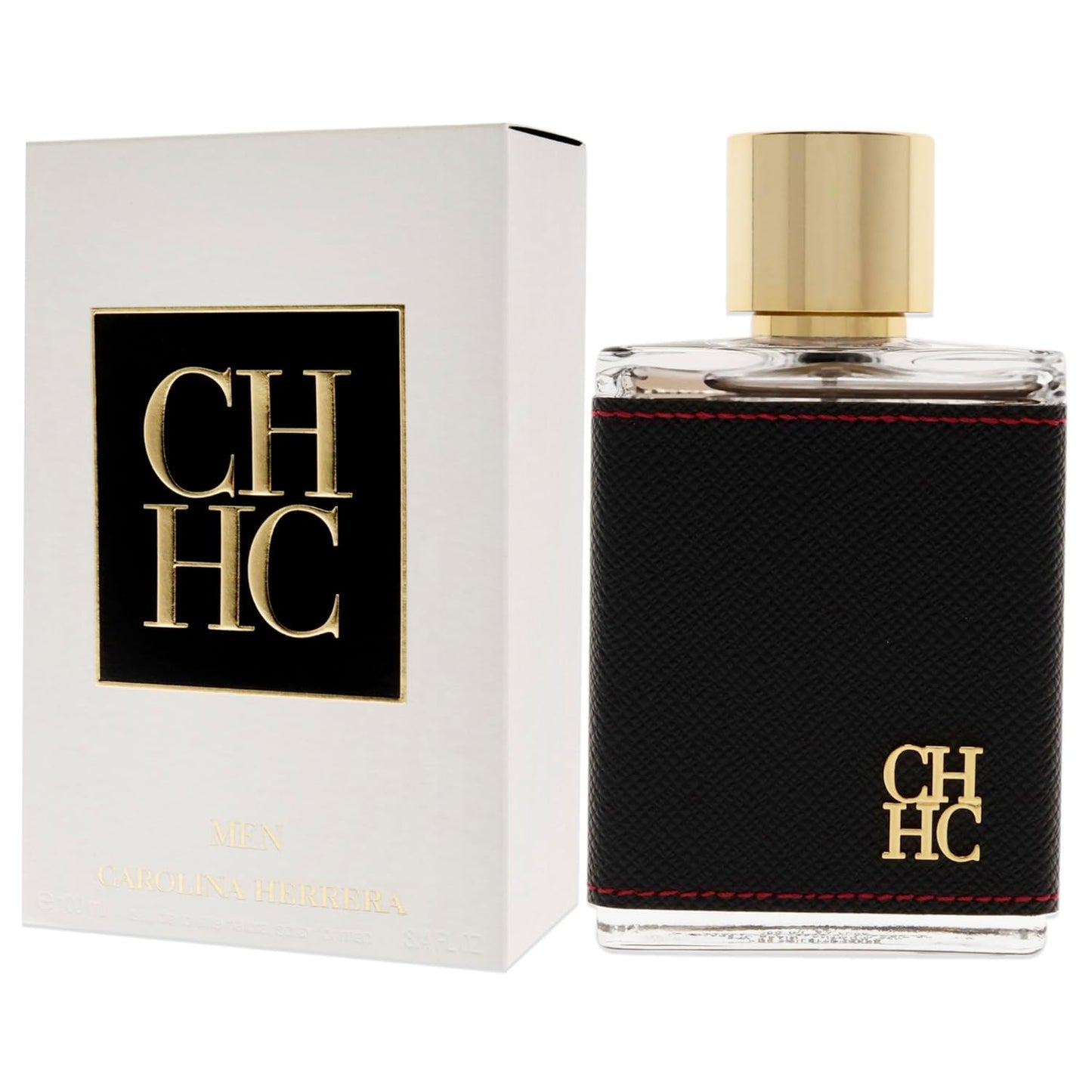 Carolina Herrera CH Fragrance For Men - Amber Leather Scent For Evening Wear - 3.4 Oz EDT Spray